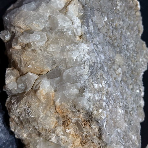 Crystals in natural rock calcite-gypsum new 24x22x14