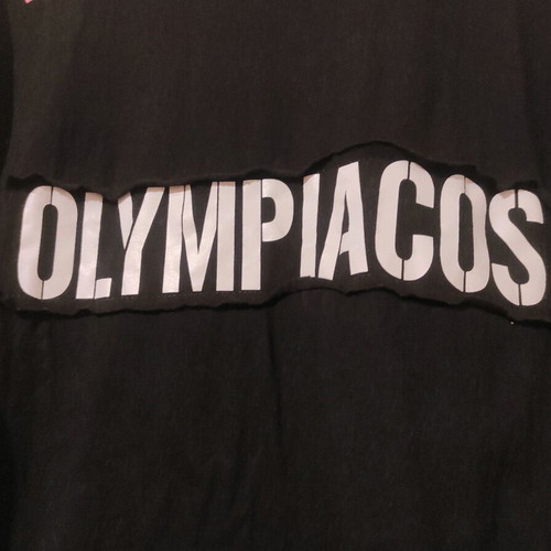 Black Olympiacos short-sleeve shirt like new, authentic PAE Olympiacos product
