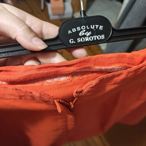 H&M skirt orange used, size 44 XL