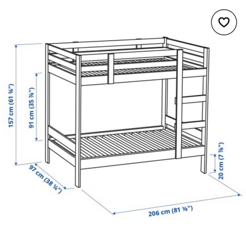 IKEA MYDAL bed used