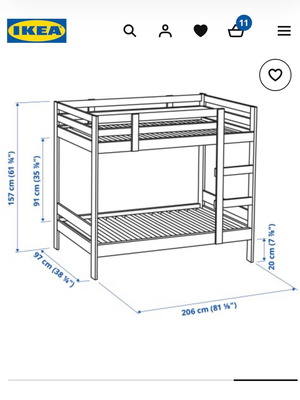 IKEA MYDAL bed used