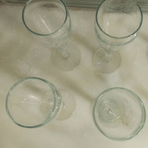 Crystal liqueur glasses like new, set of 4