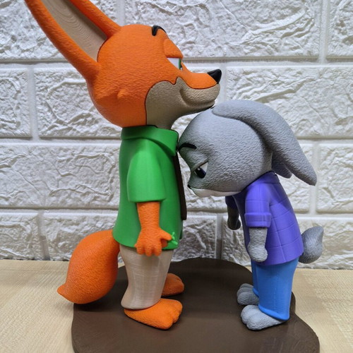 Zootopia Figures Judy Hopps & Nick Wilde 24cm New
