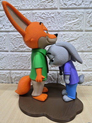 Zootopia Figures Judy Hopps & Nick Wilde 24cm New