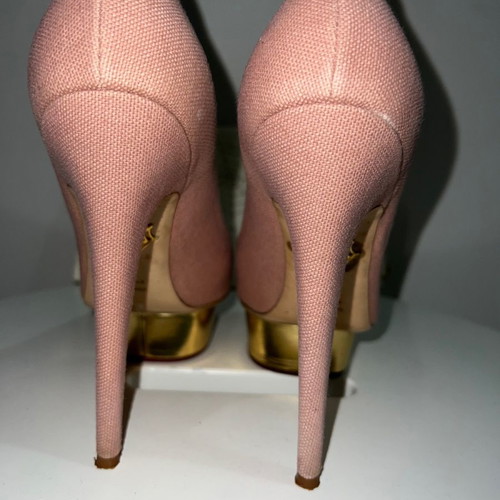 Παπούτσια Charlotte Olympia μεταχειρισμένα, γόβες ροζ, μέγεθος 38