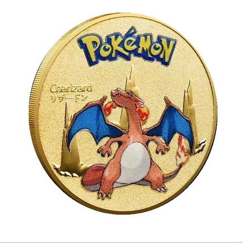 Pokemon Charizard Coin Gold New Collector's Souvenir