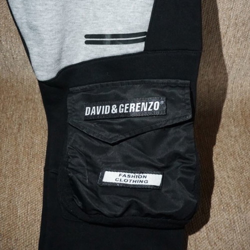 David & Gerenzo jogger pants like new, grey and black