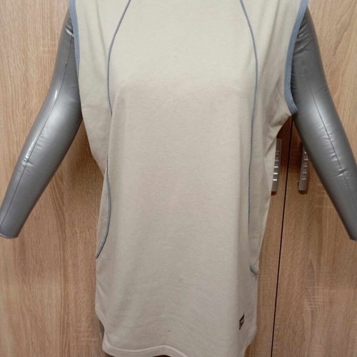 Times blouse used, size L/XL, beige and blue