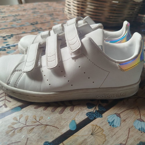 Adidas Stan Smith girls' sneakers size 34 like new, white