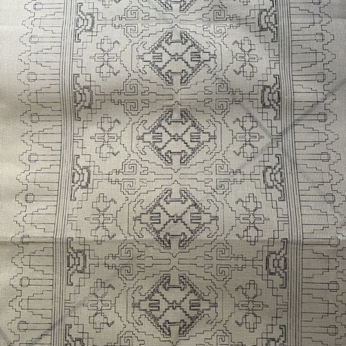 Stamped embroidery design set for table runner with 2 napkins new
