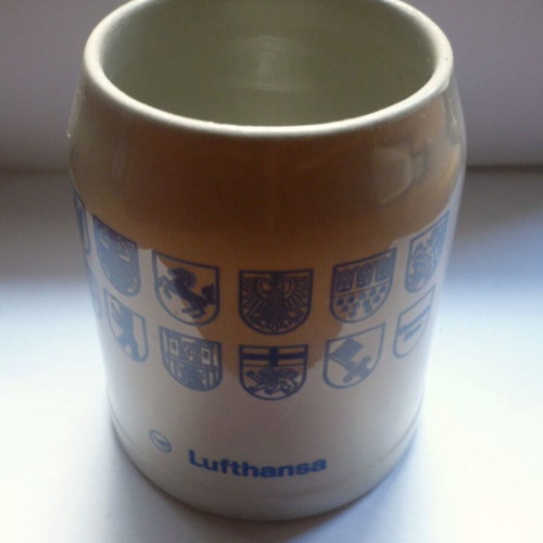 Vintage Lufthansa collectible mug 0.3 lt new