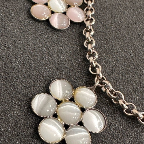 Various old jewelry used, set with Cat's Eyes and Swarovski stones