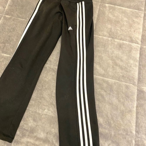 Adidas black cotton tracksuit used, size XS