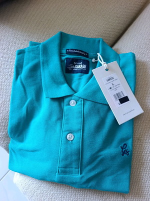 Piqué Polo Shirt with Collar new, size L, blue