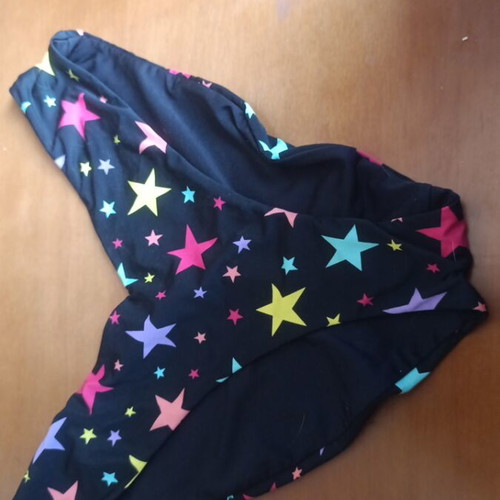 Tezenis bikini bottom medium like new, double fabric, black multicolor