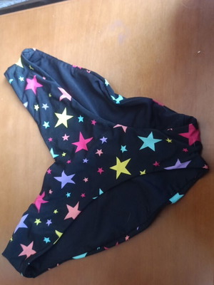 Tezenis bikini bottom medium like new, double fabric, black multicolor
