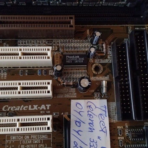 Zida Tomato CreateLX-AT REV:1.06 motherboard used with CPU and RAM