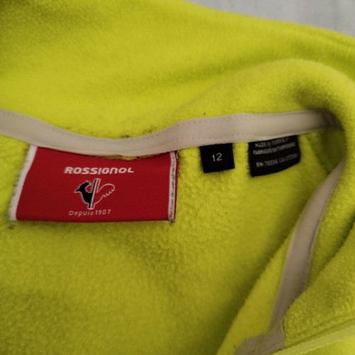 Rossignol fleece like new, yellow, sizes 134-140 cm for ages 9-12