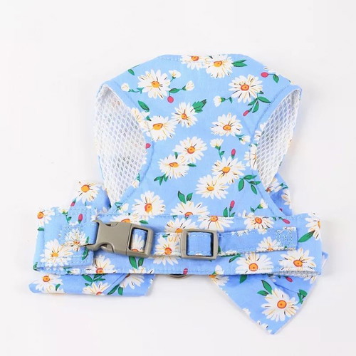 Dog harness new with pink Daisy Sweetness leash S - 8089S