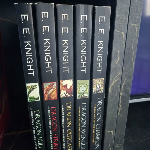 Age of Fire Series Books 1-5 by E. E. Knight, like new, English paperback