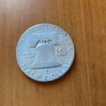 Silver half dollar coin 1952 used