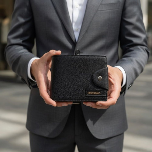 Men's wallet BAG TO BAG black new Secure Edition leather