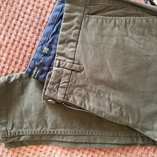 Pull & Bear men's khaki chino pants slim fit like new