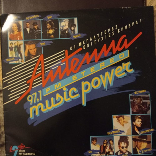 Antenna Music Power 97.1 FM Stereo vinyl records used, double LP