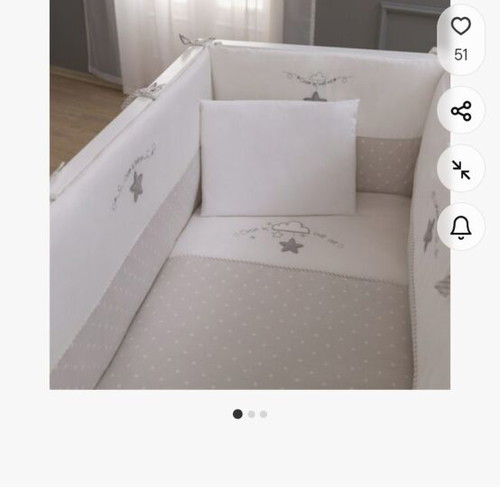 Baby Bedding Set like new with blanket, sheet, pillowcase, tulle, and mattress pad