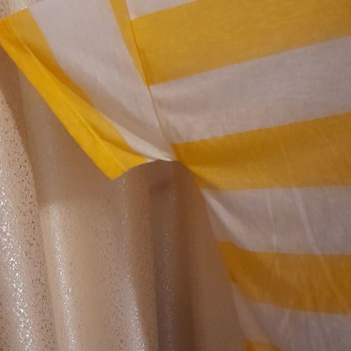 Φαρδιά μπλούζα H&M ριγέ σαν καινούργιο, άσπρη και κίτρινη