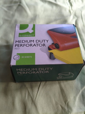Q-Connect medium duty perforator red