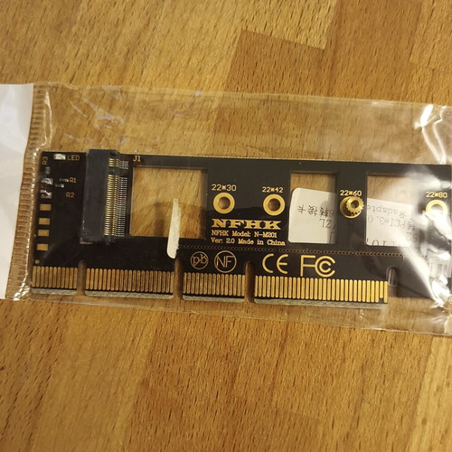 M.2 NVME SSD to PCIe 3.0 x16/x8/x4 adapter