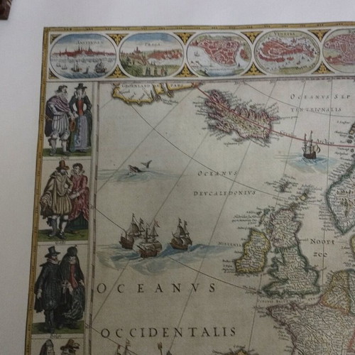 Vintage Hammond Europe map print like new