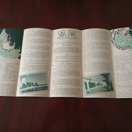 Rhodes Greece 1955 EOT Promotional Brochure like new