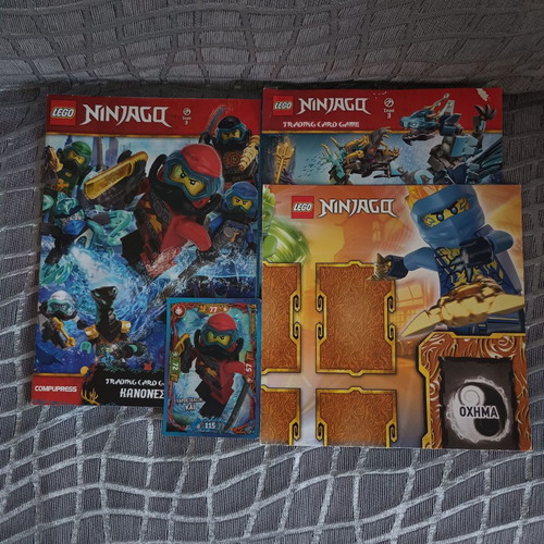 Lego Ninjago books and album with 100+ cards new condition