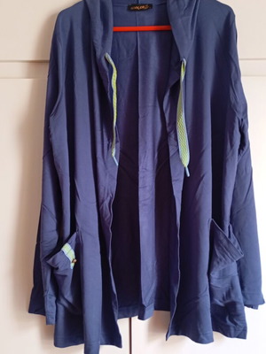 Atraxion lightweight hoodie jacket size L, indigo blue