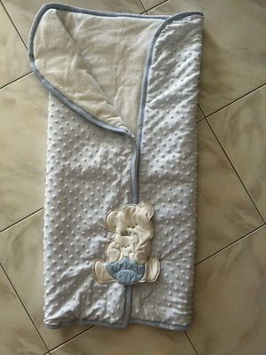 Blanket sleeping bag blue-white like new