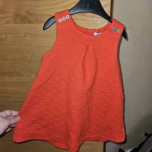 Red dress 12-18 months like new, winter