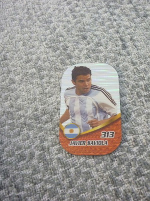 Javier Saviola Argentina football collectible metal tag used