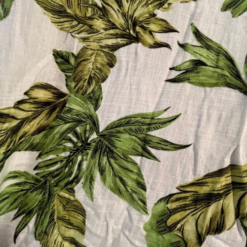 Skirt set with wrap and strapless top like new, white and green