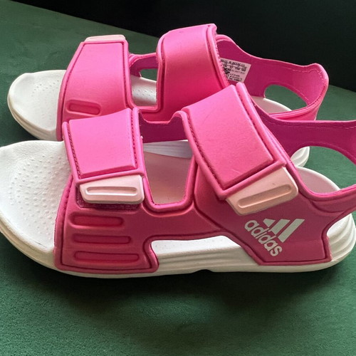 Adidas Swim Sandals Size 32 Pink Like New