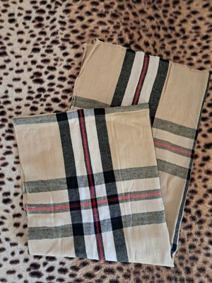 Tartan cotton scarf 100% authentic from Scotland, new