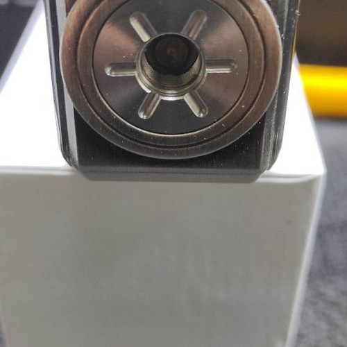 Tesla Punk 85W mod used with steampunk design and dark silver patina