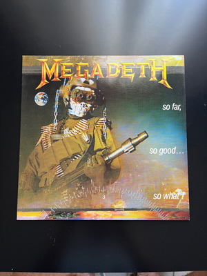 Megadeth So Far, So Good, So What vinyl mint condition