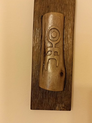 Einsturzende Neubauten Handmade Wood Carving Decorative Symbol Like New