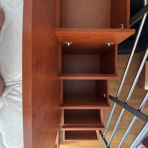Bunk bed set with desk and bookshelf like new