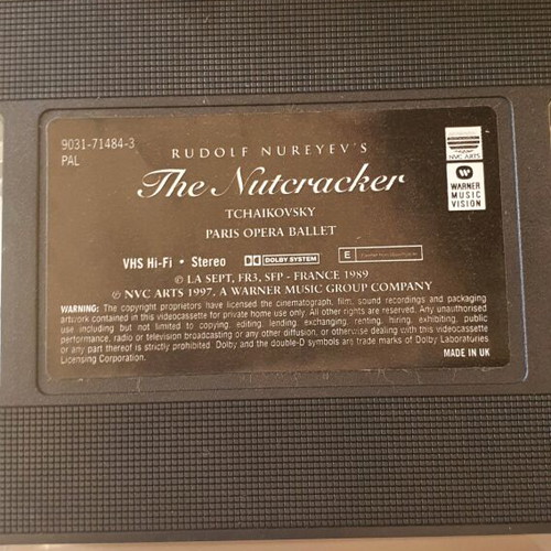 Ballet videocassettes like new, set of 7
