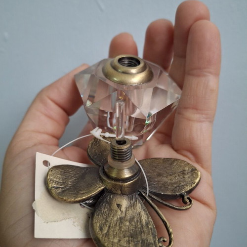 Vintage Butterfly Screw Top Perfume Bottle new
