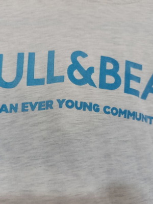 Pull & Bear gray hoodie used, size S