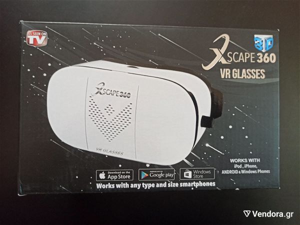  Xscape 360 VR GLASSES. gialia ikonikis pragmatikotitas